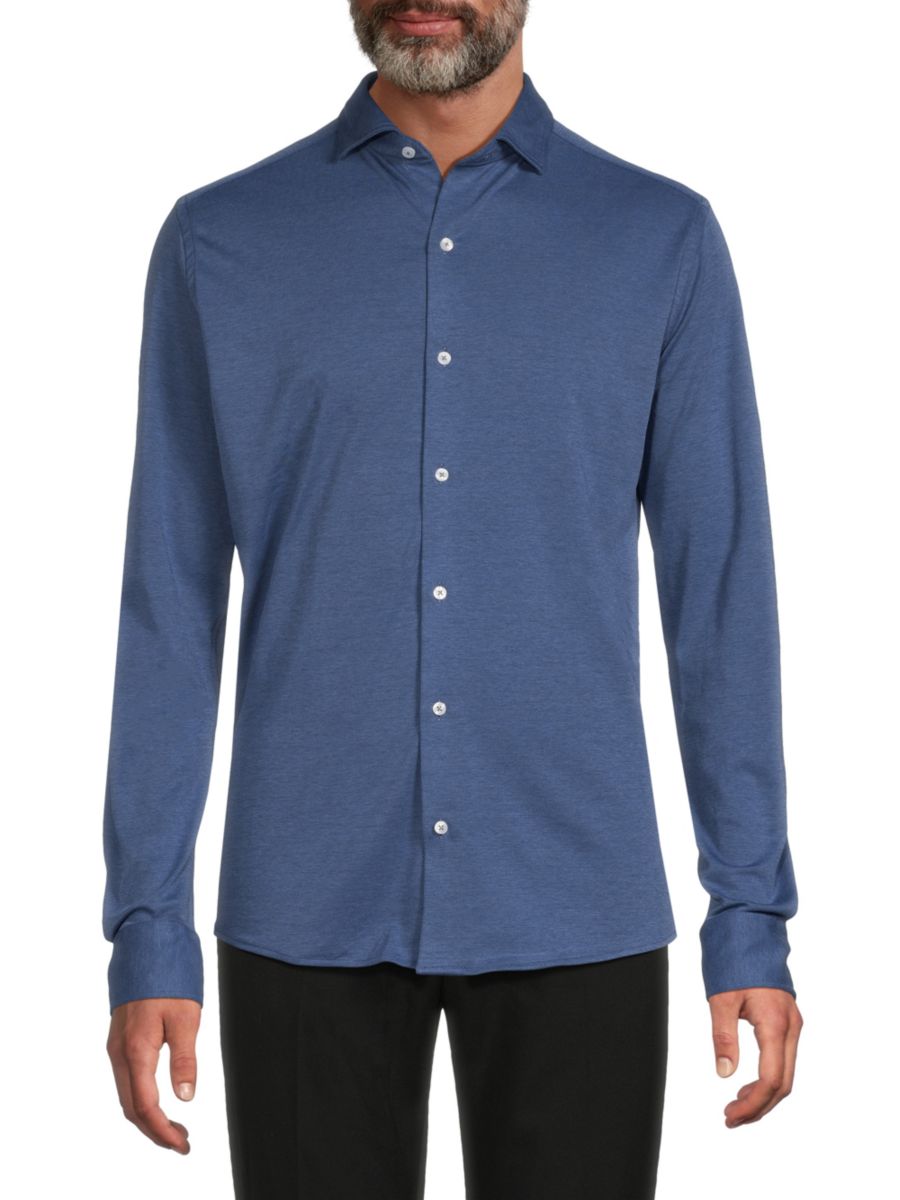 Однотонная рубашка Luchiano Visconti, индиго
Однотонная рубашка Luchiano Visconti, индиго