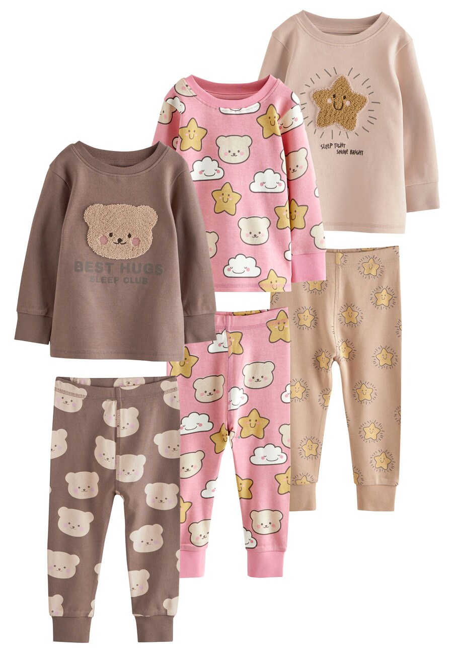 Пижама Next, бежевый/коричневый/розовый
Пижама Next, бежевый/коричневый/розовый