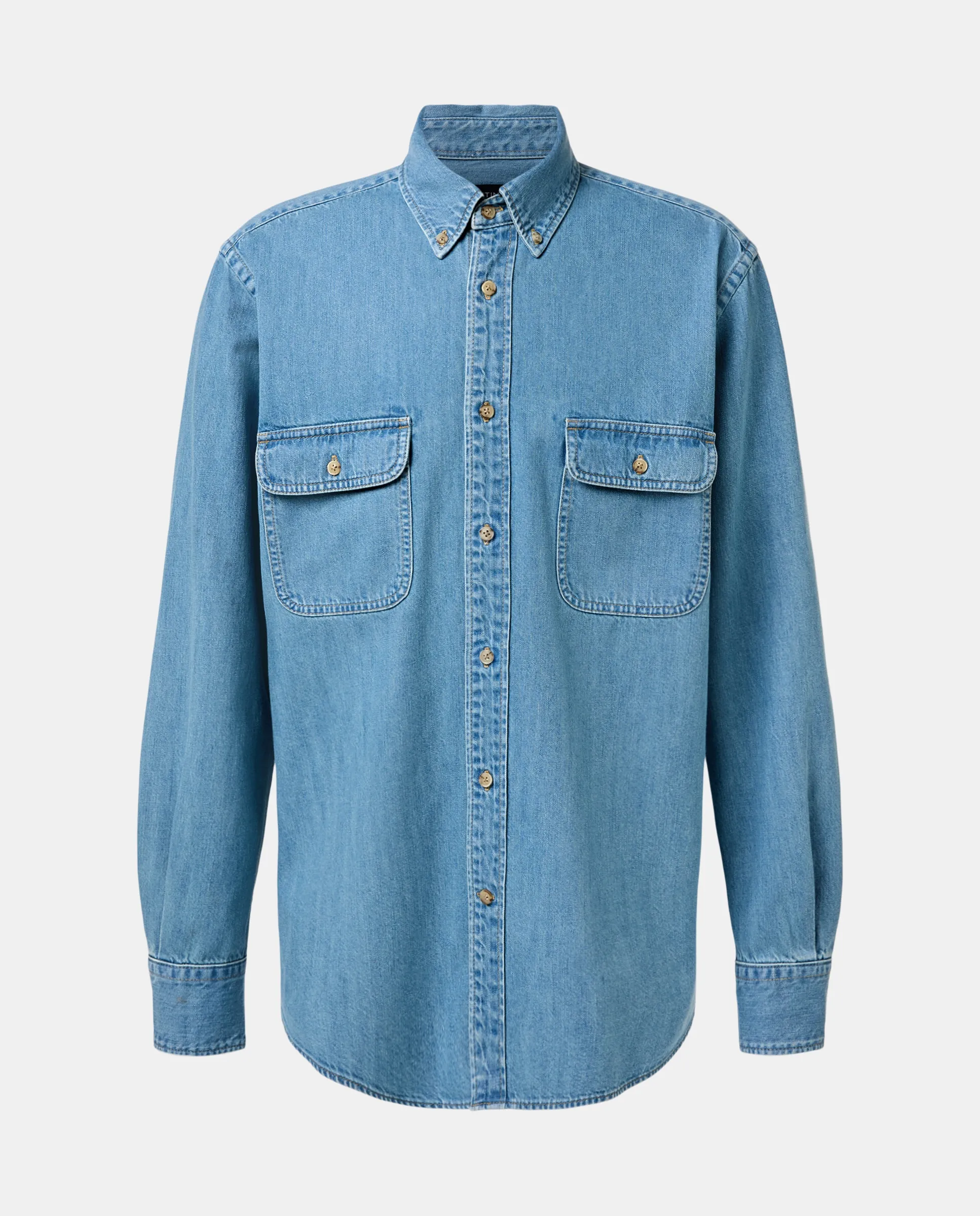 Мужская джинсовая спортивная рубашка с карманами на груди Dustin, синий
Мужская джинсовая спортивная рубашка с карманами на груди Dustin, синий