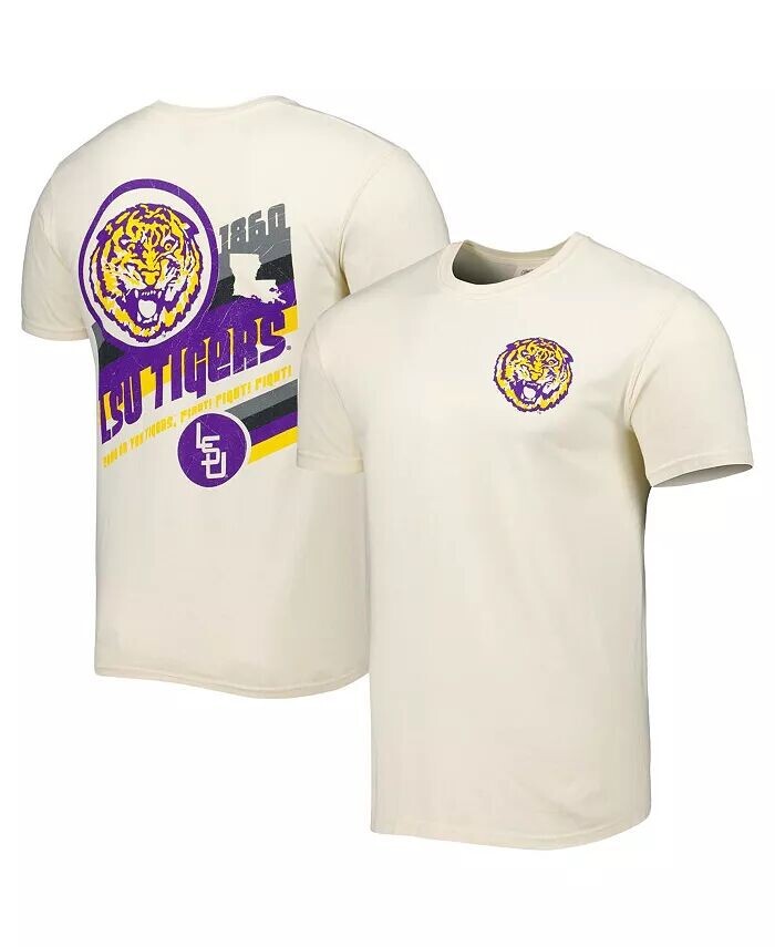 Мужская кремовая футболка LSU Tigers Vault в винтажном стиле Comfort Color Image One
Мужская кремовая футболка LSU Tigers Vault в винтажном стиле Comfort Color Image One
