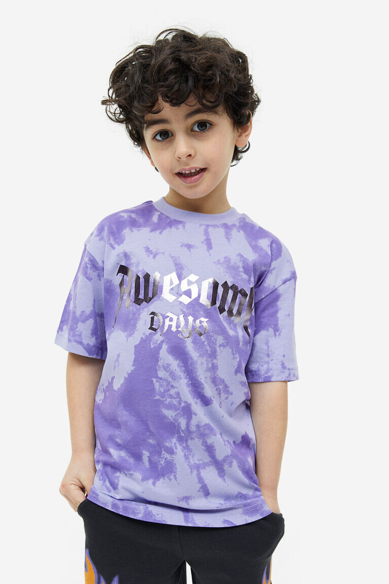 Футболка из джерси H&M, фиолетовый
Футболка из джерси H&M, фиолетовый