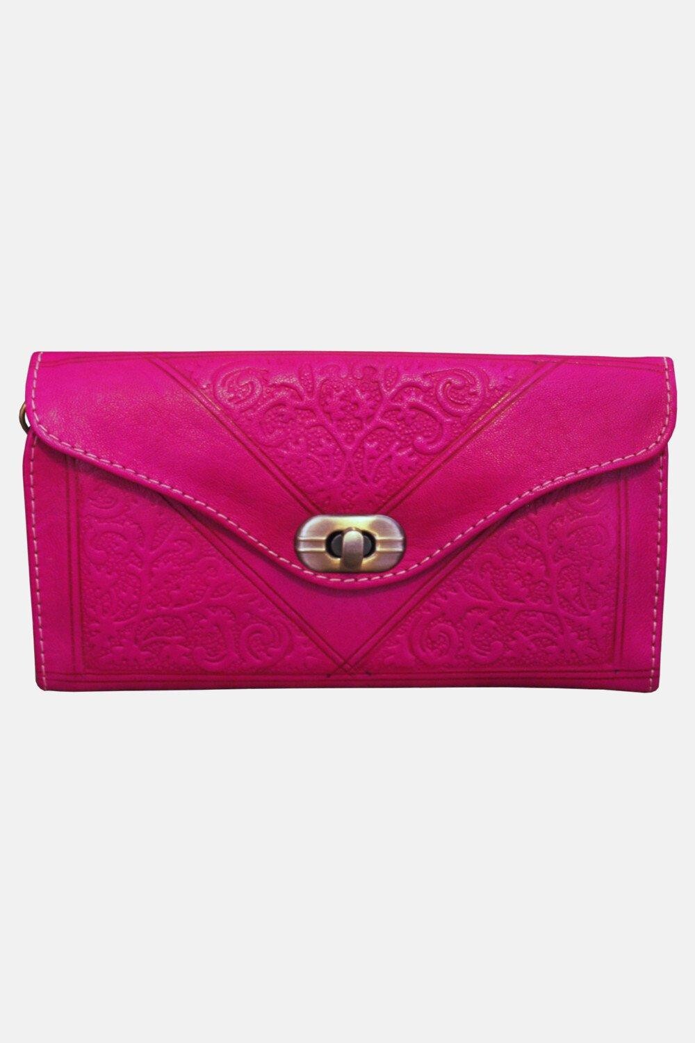 Кожаный кошелек с тройным тиснением Berber Leather, мультиколор 
Кожаный кошелек с тройным тиснением Berber Leather, мультиколор