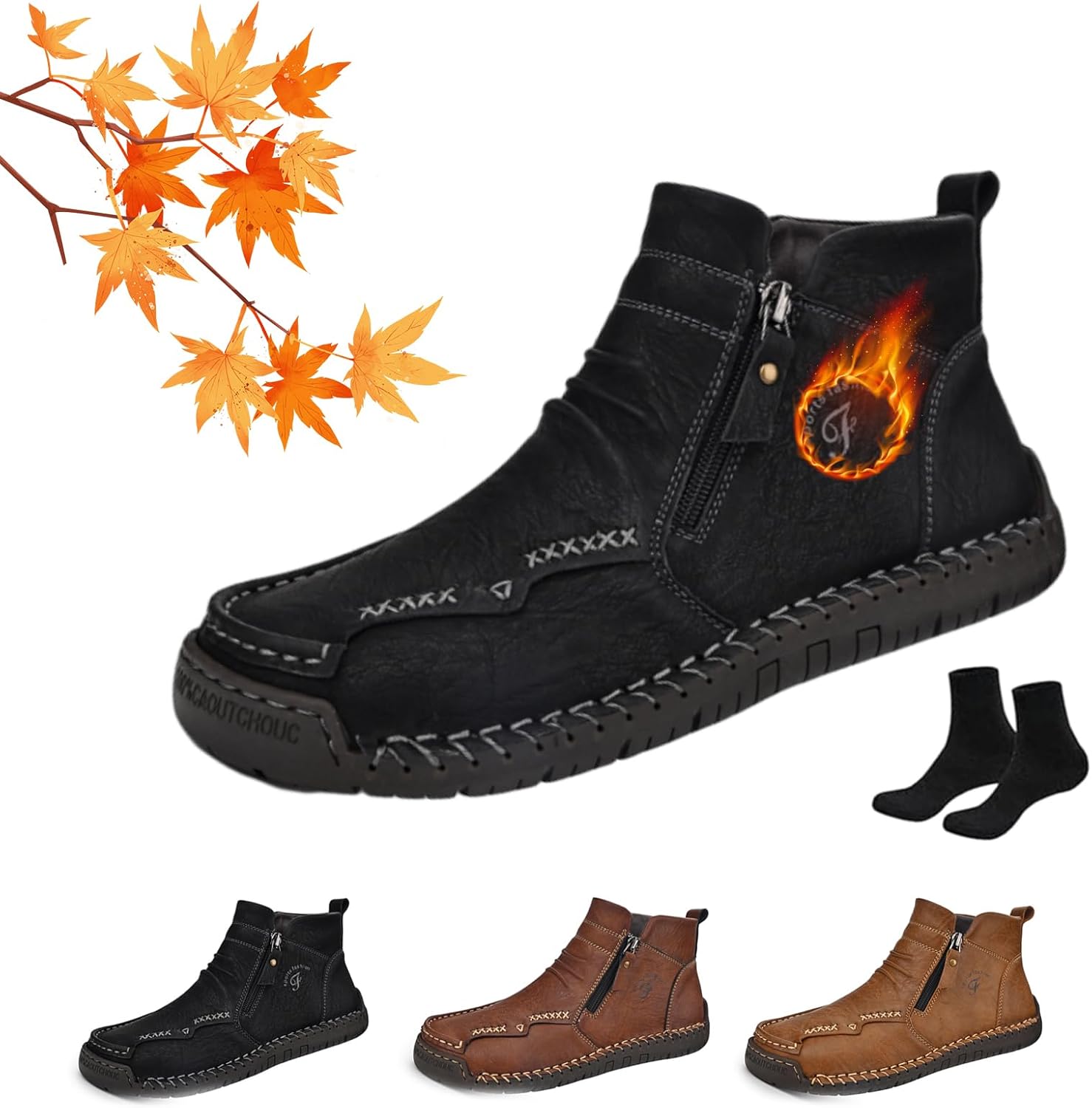 Мужские ортопедические ботинки WXDSTW, мужские ручной работы из натуральной кожи, ортопедические лоферы, легкие, удобные, водонепроницаемые, с противоскользящей подошвой, с боковой молнией, без шнурков, черный
Мужские ортопедические ботинки WXDSTW, мужские ручной работы из натуральной кожи, ортопедические лоферы, легкие, удобные, водонепроницаемые, с противоскользящей подошвой, с боковой молнией, без шнурков, черный