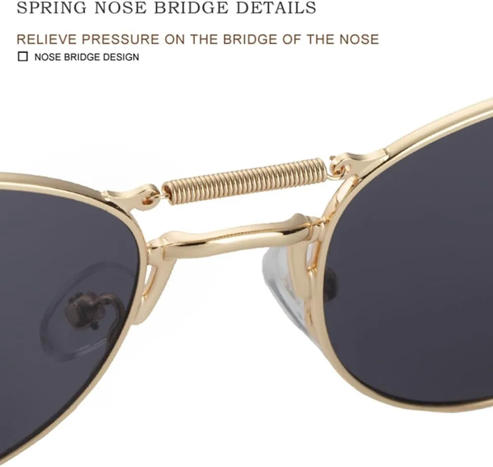 Круглые солнцезащитные очки в стиле стимпанк для мужчин, роскошные солнцезащитные очки в стиле панк для женщин, овальные солнцезащитные очки LVTFCO, Silver Ice Blue
Круглые солнцезащитные очки в стиле стимпанк для мужчин, роскошные солнцезащитные очки в стиле панк для женщин, овальные солнцезащитные очки LVTFCO, Silver Ice Blue