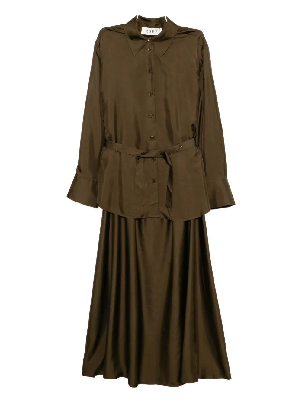 Шелковое платье-жилет Róhe, коричневый
Шелковое платье-жилет Róhe, коричневый