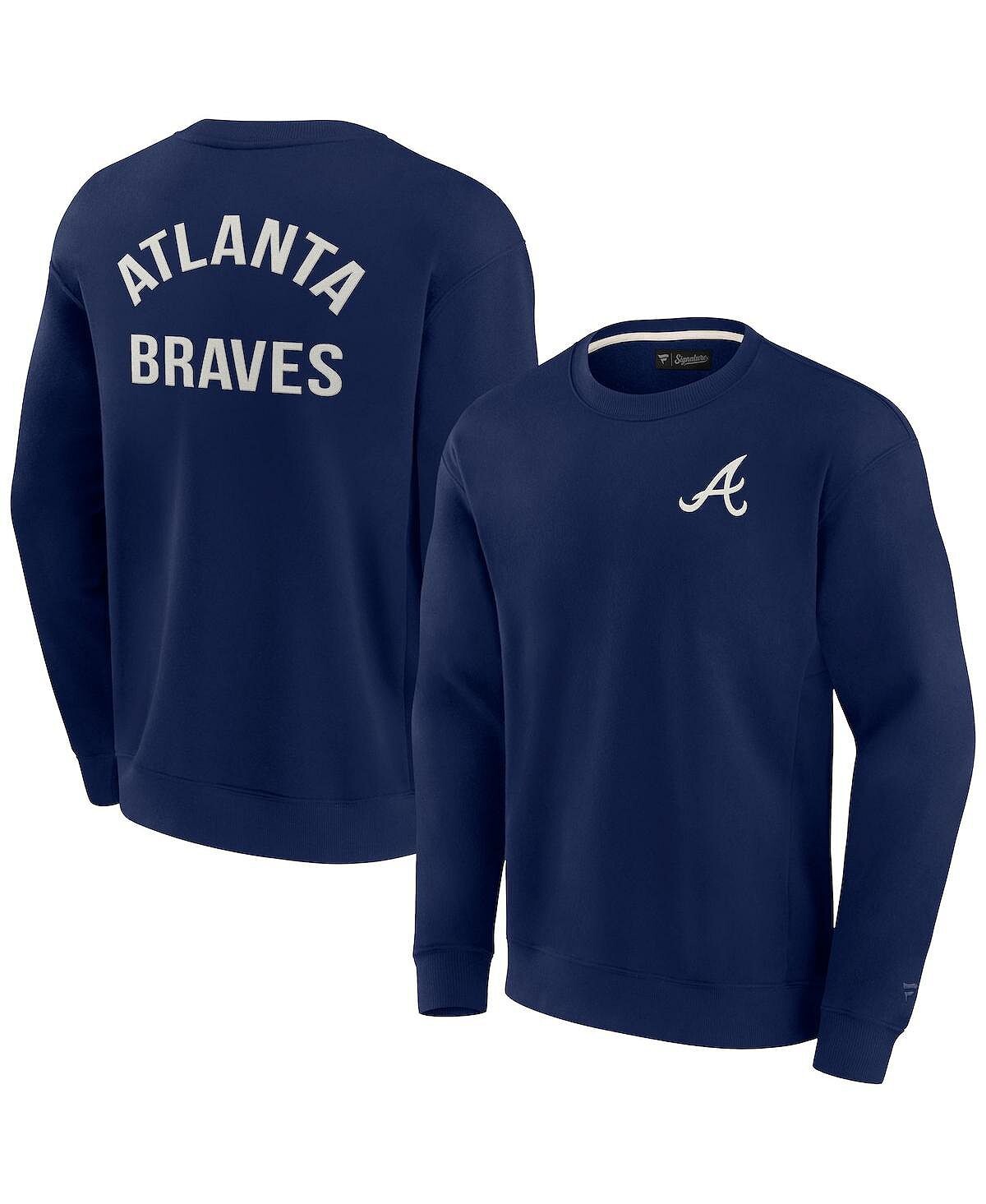Мужской и женский темно-синий супермягкий пуловер Atlanta Braves с круглым вырезом и круглым вырезом Fanatics Signature
Мужской и женский темно-синий супермягкий пуловер Atlanta Braves с круглым вырезом и круглым вырезом Fanatics Signature