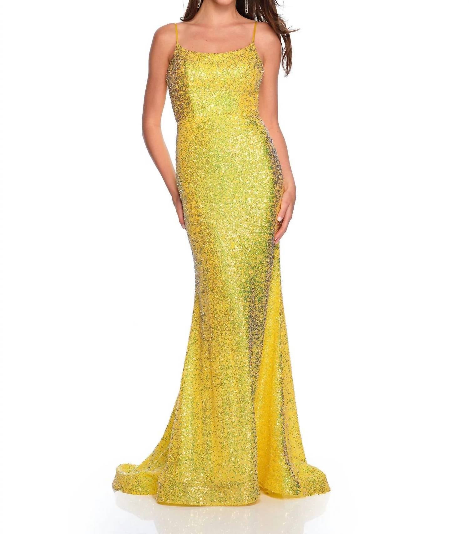 Мечтательное желтое выпускное платье Dave & Johnny
Мечтательное желтое выпускное платье Dave & Johnny