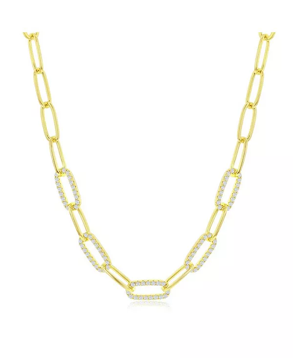 Ожерелье из стерлингового серебра или позолоченное на стерлинговом серебре с фианитами 5 мм Simona, gold
Ожерелье из стерлингового серебра или позолоченное на стерлинговом серебре с фианитами 5 мм Simona, gold