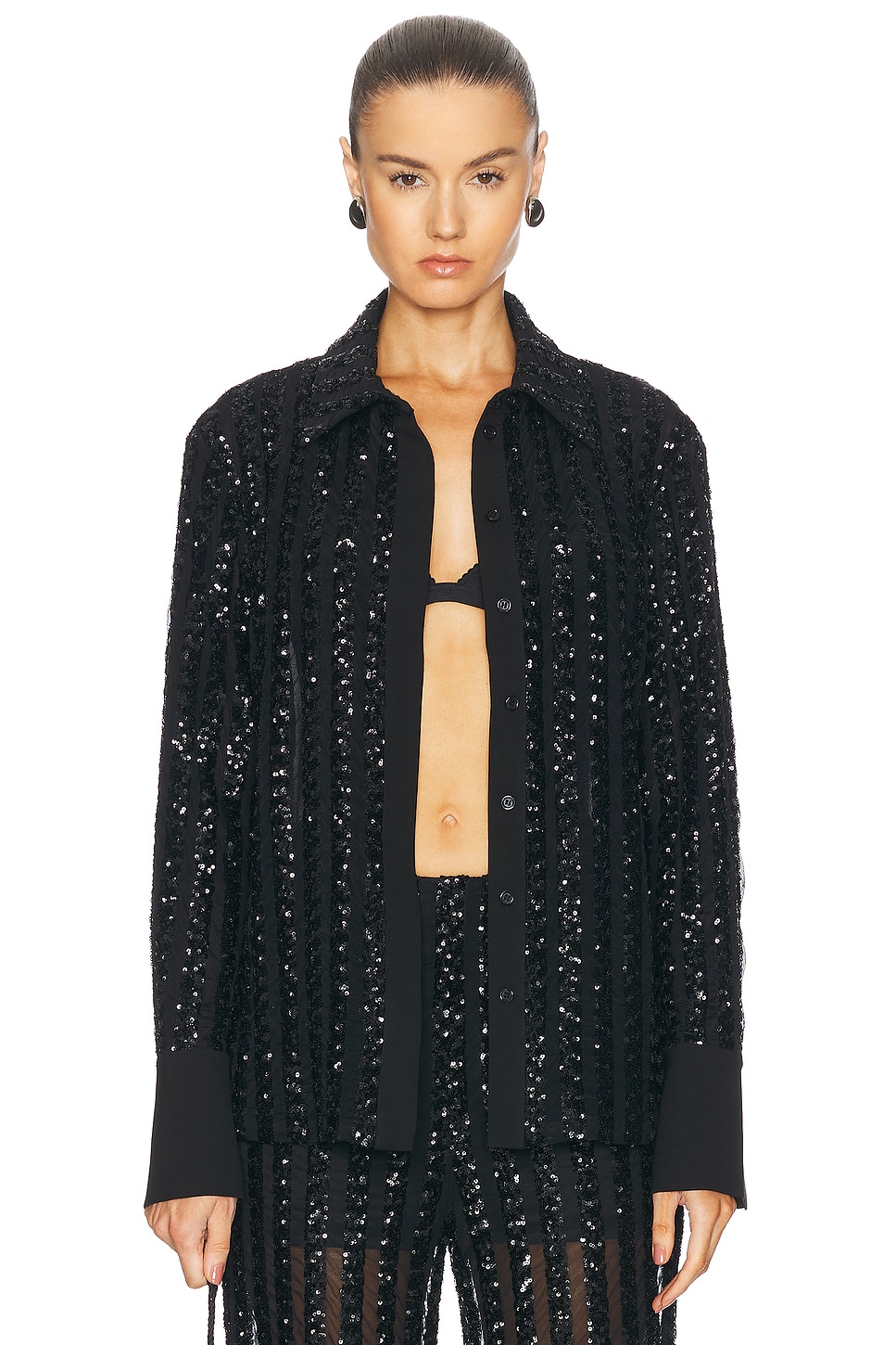 Полосатый топ с длинными рукавами и пайетками SANS FAFF, черный
Полосатый топ с длинными рукавами и пайетками SANS FAFF, черный