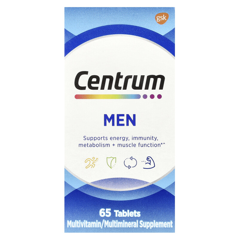 Centrum, Мультивитамины для мужчин, 65 таблеток
Centrum, Мультивитамины для мужчин, 65 таблеток
