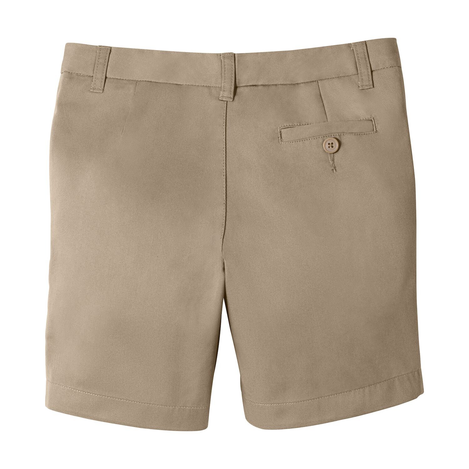 Облегающие шорты чинос для девочек от 2 до 20 лет, школьная форма Lands' End Lands' End, черный