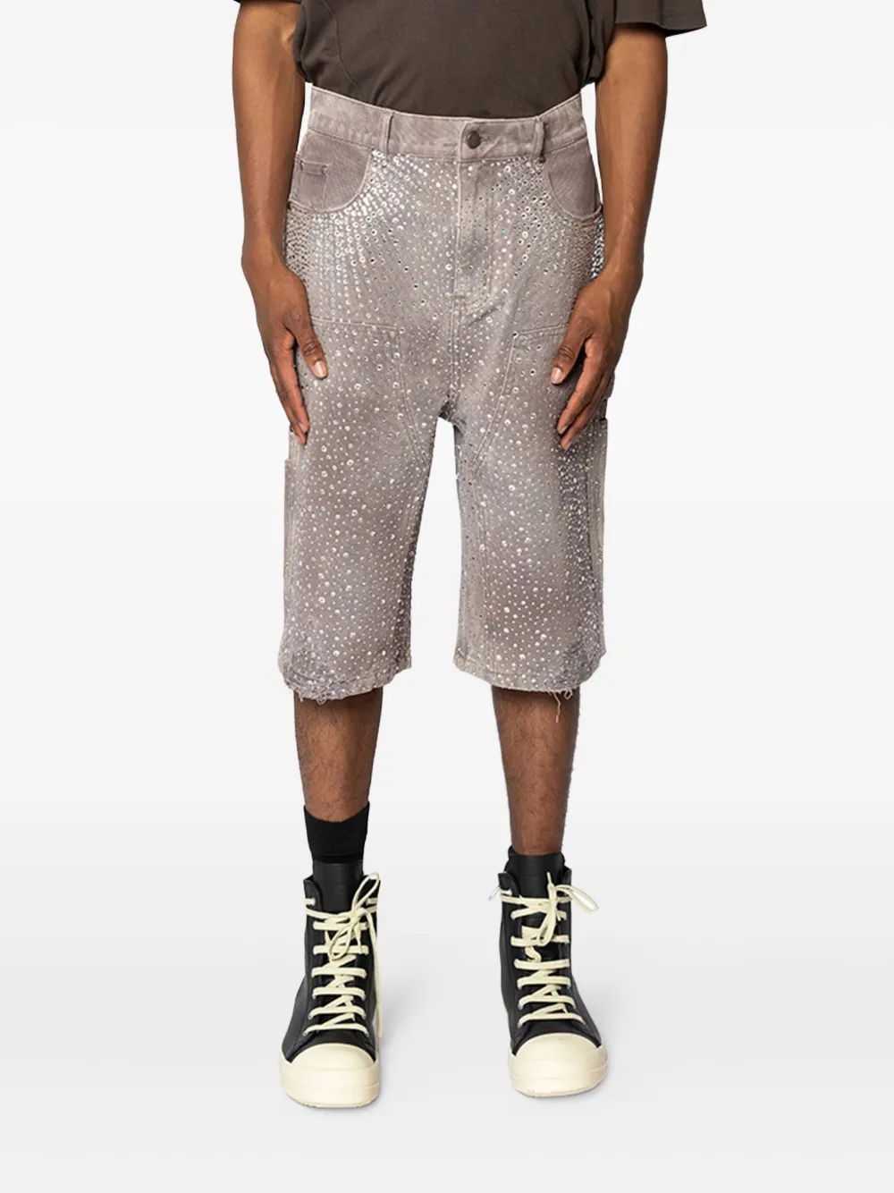 Джинсовые шорты, украшенные стразами BIRTH OF ROYAL CHILD, коричневый
Джинсовые шорты, украшенные стразами BIRTH OF ROYAL CHILD, коричневый