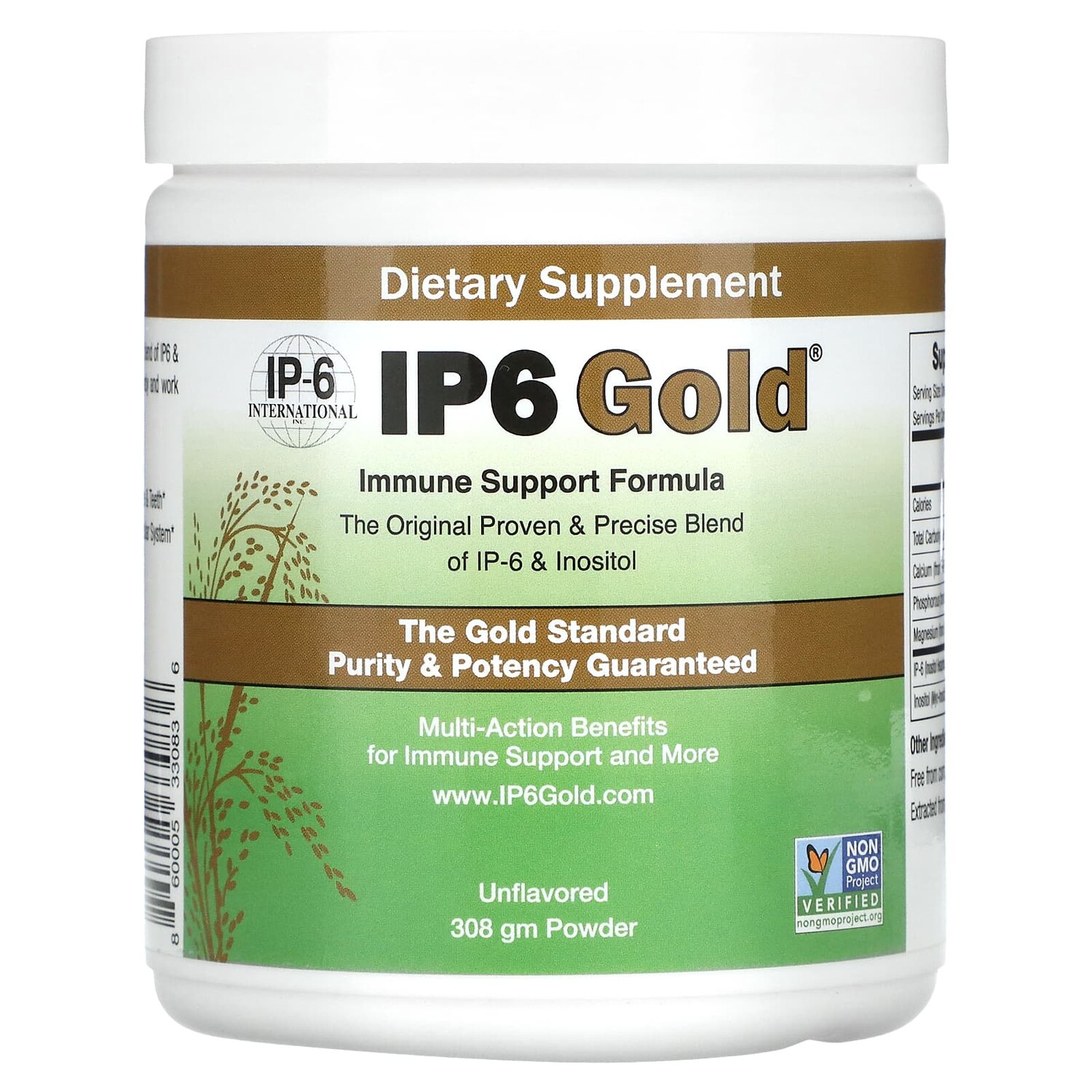 IP-6 International IP6 Gold Immune Support Formula Powder Unflavored 308 g
IP-6 International IP6 Gold Immune Support Formula Powder Unflavored 308 g