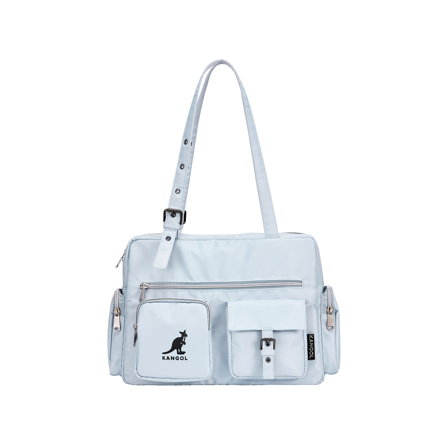 KANGOL Тканевая бостонская сумка через плечо среднего размера унисекс разноцветная, Glacier Blue 
KANGOL Тканевая бостонская сумка через плечо среднего размера унисекс разноцветная, Glacier Blue