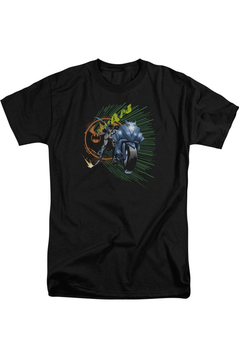 Футболка с коротким рукавом Batman Batcycle для взрослых Gildan, черный
Футболка с коротким рукавом Batman Batcycle для взрослых Gildan, черный