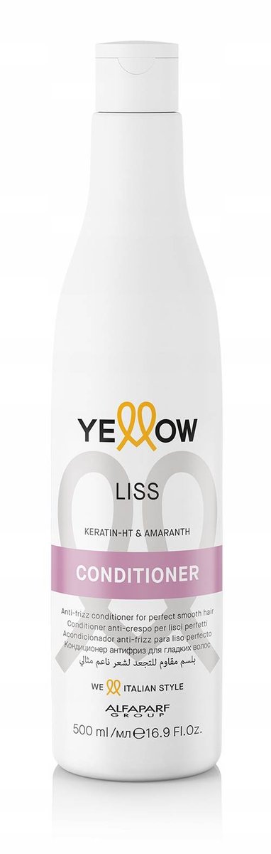 Alfaparf Yellow Liss Conditioner, Кондиционер после кератинового выпрямления волос, 500 мл
Alfaparf Yellow Liss Conditioner, Кондиционер после кератинового выпрямления волос, 500 мл