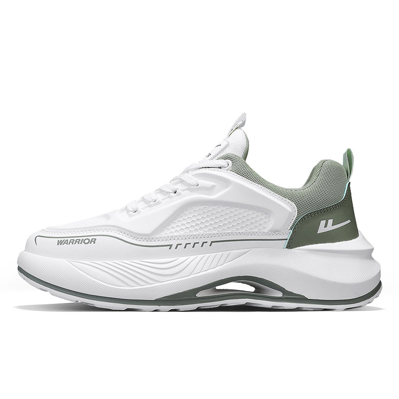 WARRIOR Антискользящие износостойкие мужские кэжуал кеды низкие бело-зеленые, цвет White/Green
WARRIOR Антискользящие износостойкие мужские кэжуал кеды низкие бело-зеленые, цвет White/Green