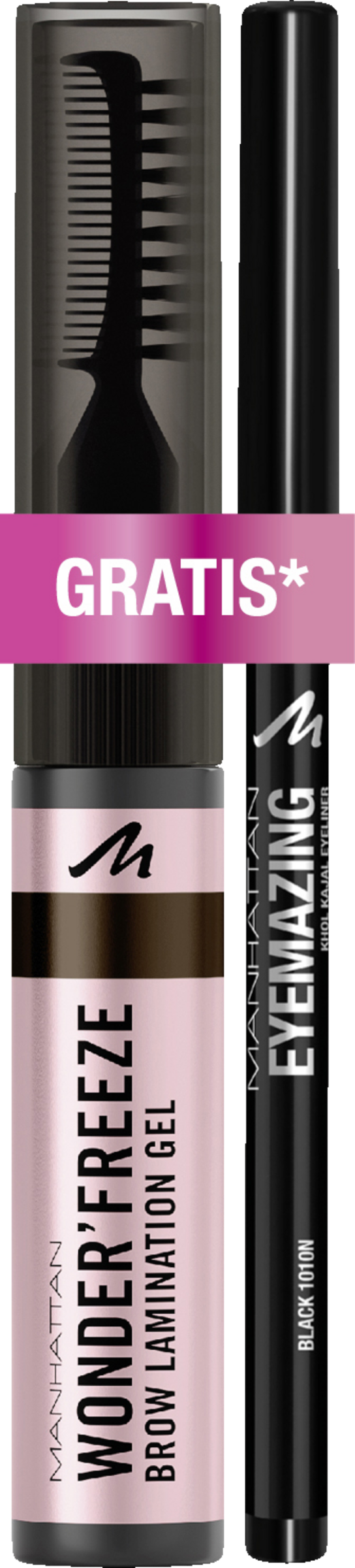 Гель для бровей Manhattan Wonder Freeze Brow Lamination Gel 003 Medium Brown & Eyemazing Kajal Eyeliner 1010N black
Гель для бровей Manhattan Wonder Freeze Brow Lamination Gel 003 Medium Brown & Eyemazing Kajal Eyeliner 1010N black