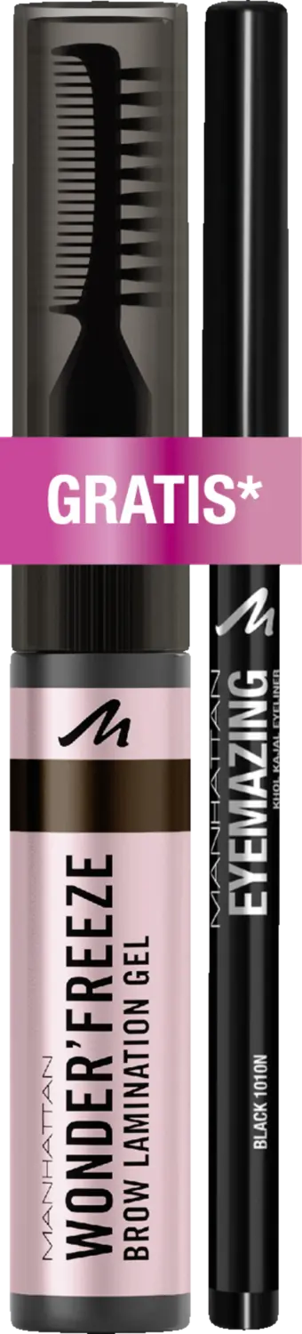Гель для бровей Manhattan Wonder Freeze Brow Lamination Gel 003 Medium Brown & Eyemazing Kajal Eyeliner 1010N black
Гель для бровей Manhattan Wonder Freeze Brow Lamination Gel 003 Medium Brown & Eyemazing Kajal Eyeliner 1010N black