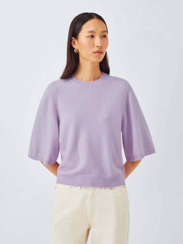 Полурукавный джемпер с круглым вырезом из кашемира John Lewis, Lilac
Полурукавный джемпер с круглым вырезом из кашемира John Lewis, Lilac