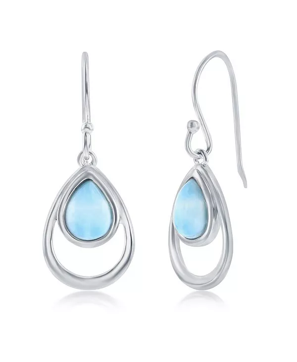 Серьги из стерлингового серебра с ларимаром грушевидной формы Caribbean Treasures, blue
Серьги из стерлингового серебра с ларимаром грушевидной формы Caribbean Treasures, blue