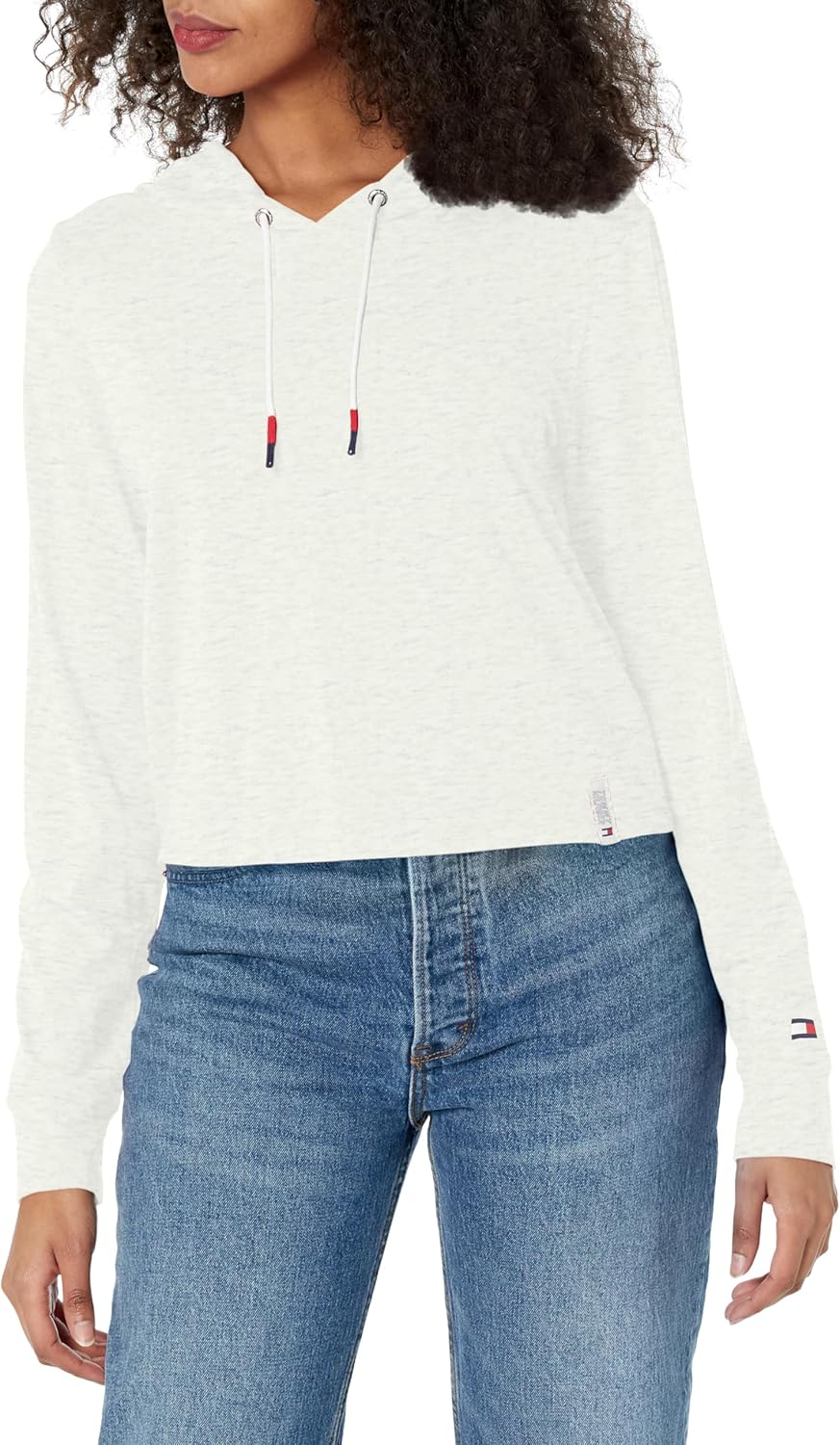 Женская легкая укороченная толстовка с капюшоном Tommy Hilfiger, White Stone Heather
Женская легкая укороченная толстовка с капюшоном Tommy Hilfiger, White Stone Heather