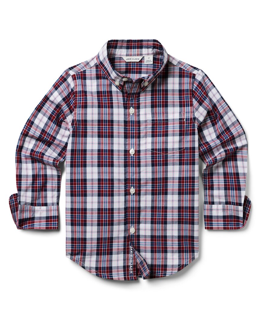 Рубашка из поплина «Джени и Джек» в клетку Janie and Jack, красный
Рубашка из поплина «Джени и Джек» в клетку Janie and Jack, красный