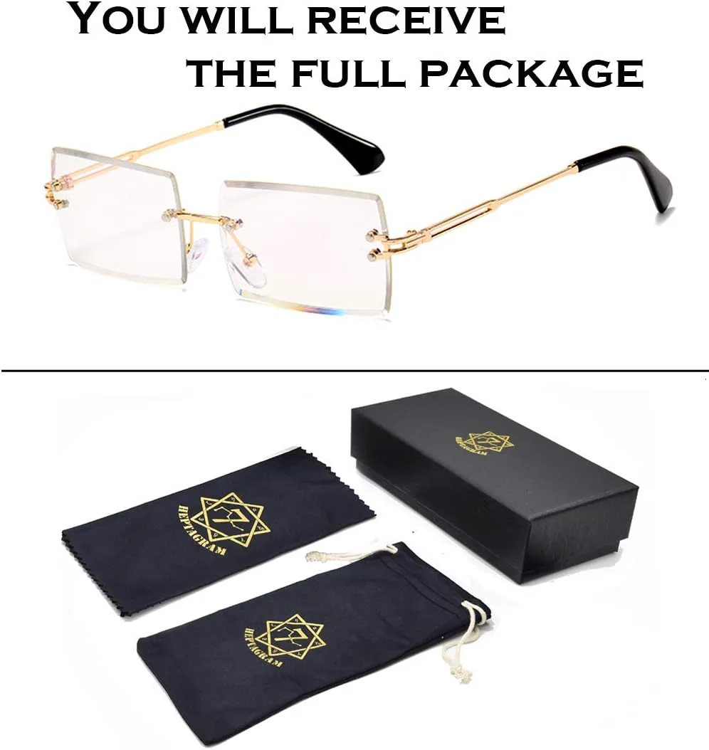 Солнцезащитные очки без оправы прямоугольной формы для женщин, квадратные модные очки без оправы, маленькие винтажные очки-баффы для мужчин HEPTAGRAM 7, Transparent
Солнцезащитные очки без оправы прямоугольной формы для женщин, квадратные модные очки без оправы, маленькие винтажные очки-баффы для мужчин HEPTAGRAM 7, Transparent