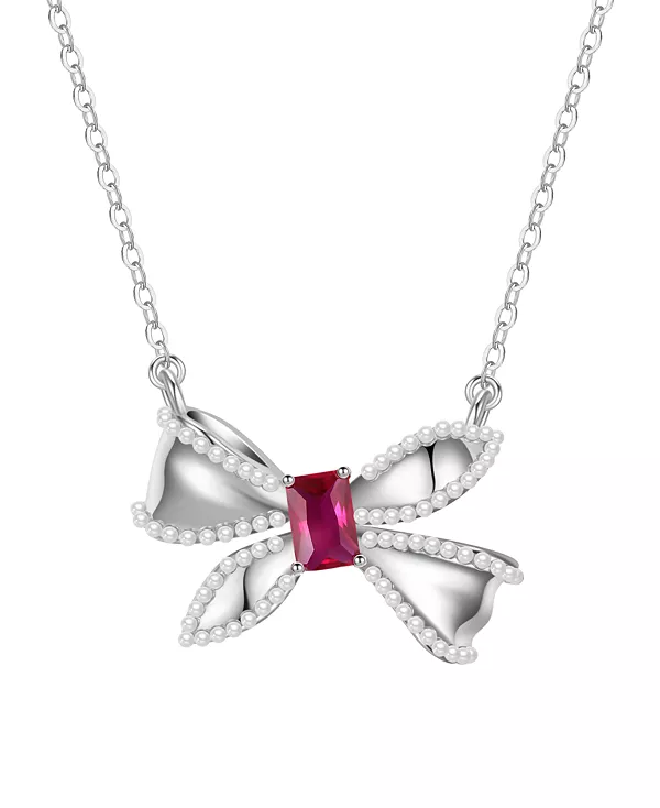 Ожерелье с подвеской в виде банта из искусственного жемчуга и кубического циркония Macy'S, red
Ожерелье с подвеской в виде банта из искусственного жемчуга и кубического циркония Macy'S, red