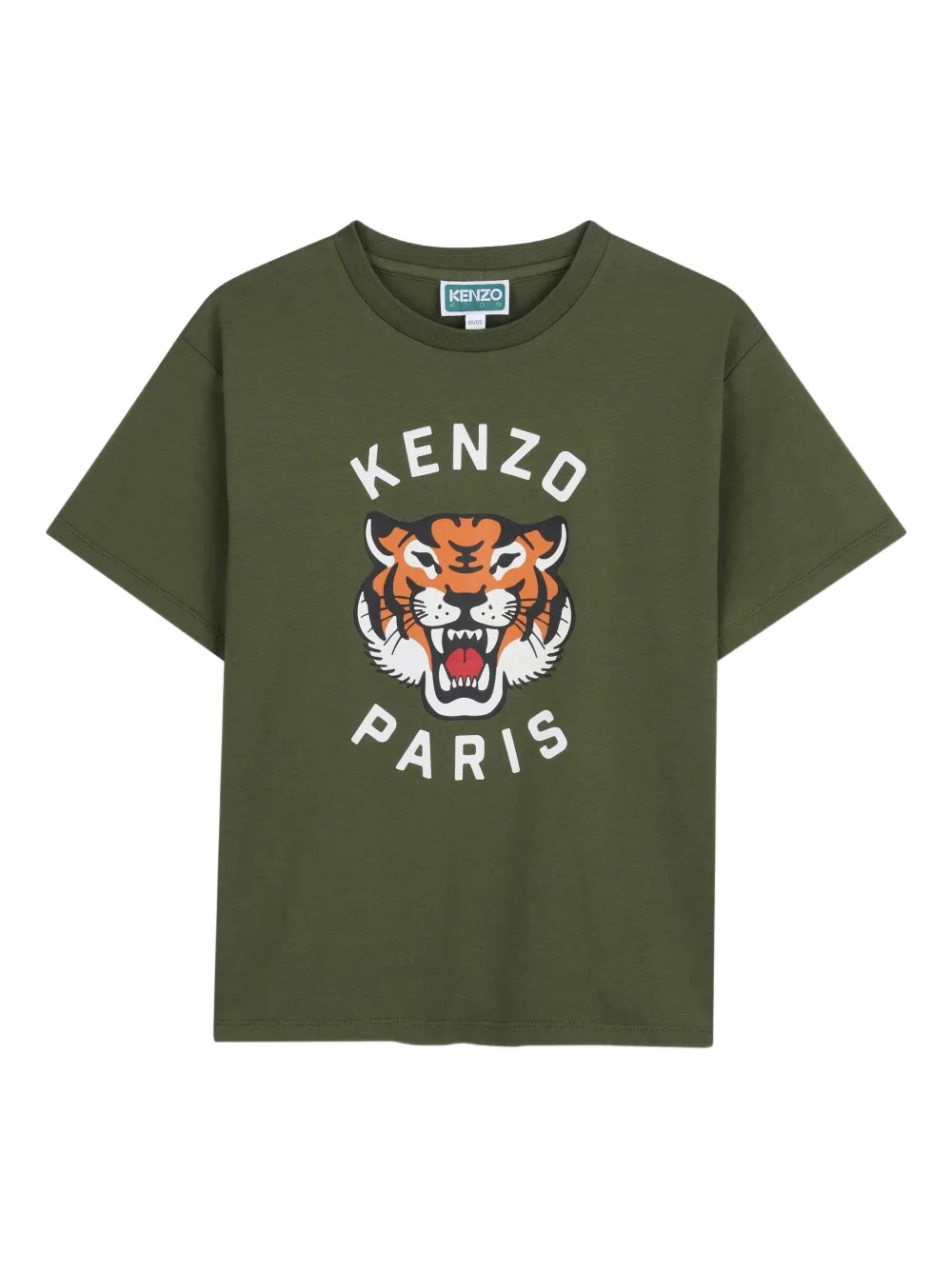 Футболка с тигровым принтом Kenzo Kids, зеленый
Футболка с тигровым принтом Kenzo Kids, зеленый