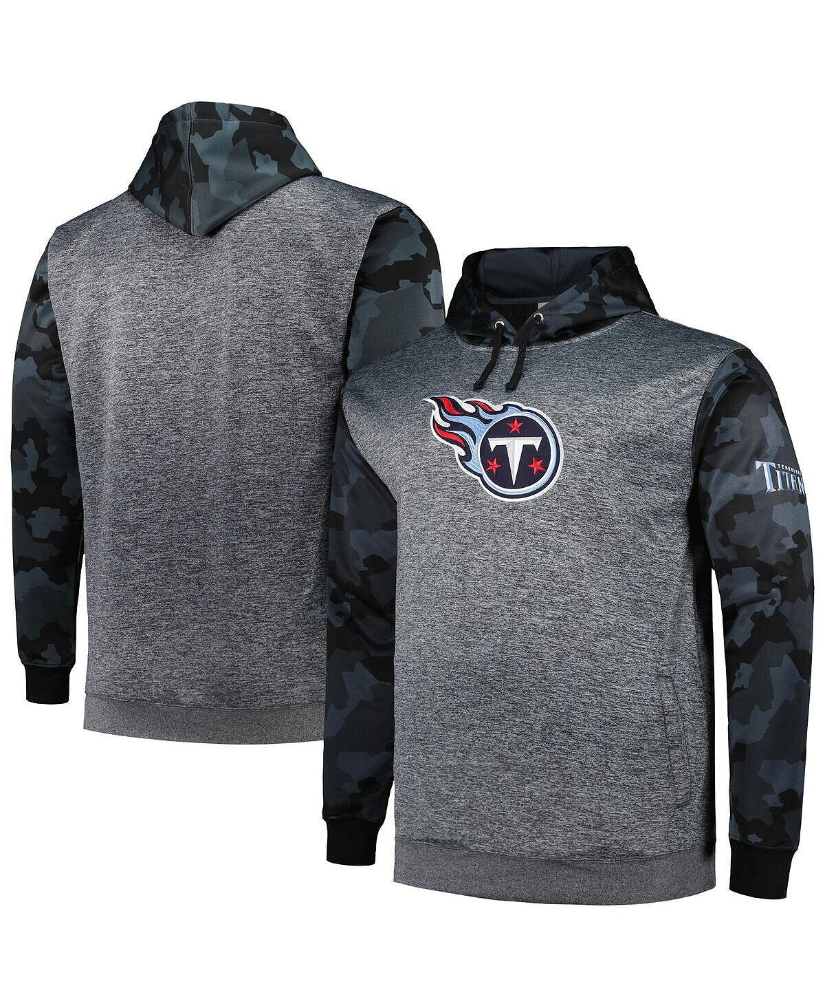 Мужской пуловер с капюшоном и камуфляжным принтом Heather Charcoal Tennessee Titans Big and Tall Fanatics
Мужской пуловер с капюшоном и камуфляжным принтом Heather Charcoal Tennessee Titans Big and Tall Fanatics