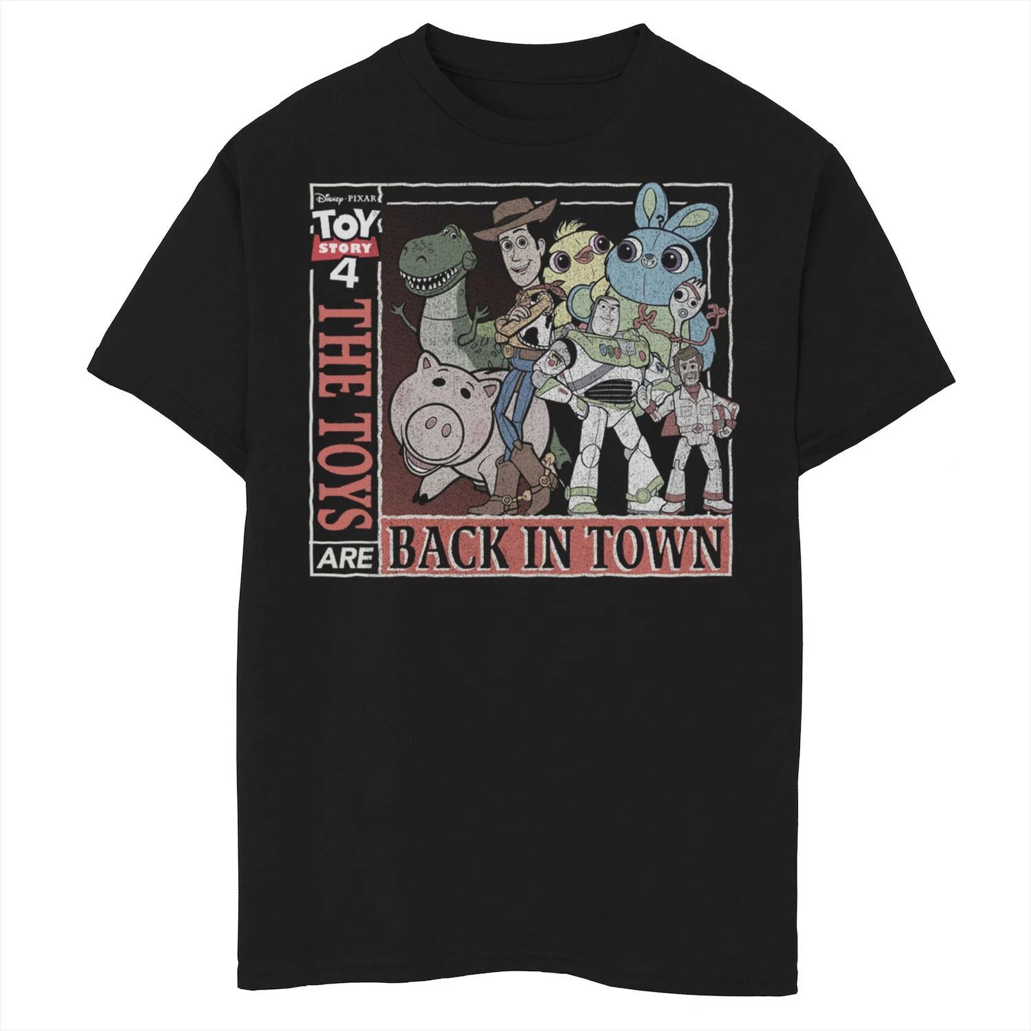 Футболка с рисунком «История игрушек 4» для мальчиков 8–20 лет Disney/Pixar «Игрушки снова в городе» Disney / Pixar, черный
Футболка с рисунком «История игрушек 4» для мальчиков 8–20 лет Disney/Pixar «Игрушки снова в городе» Disney / Pixar, черный