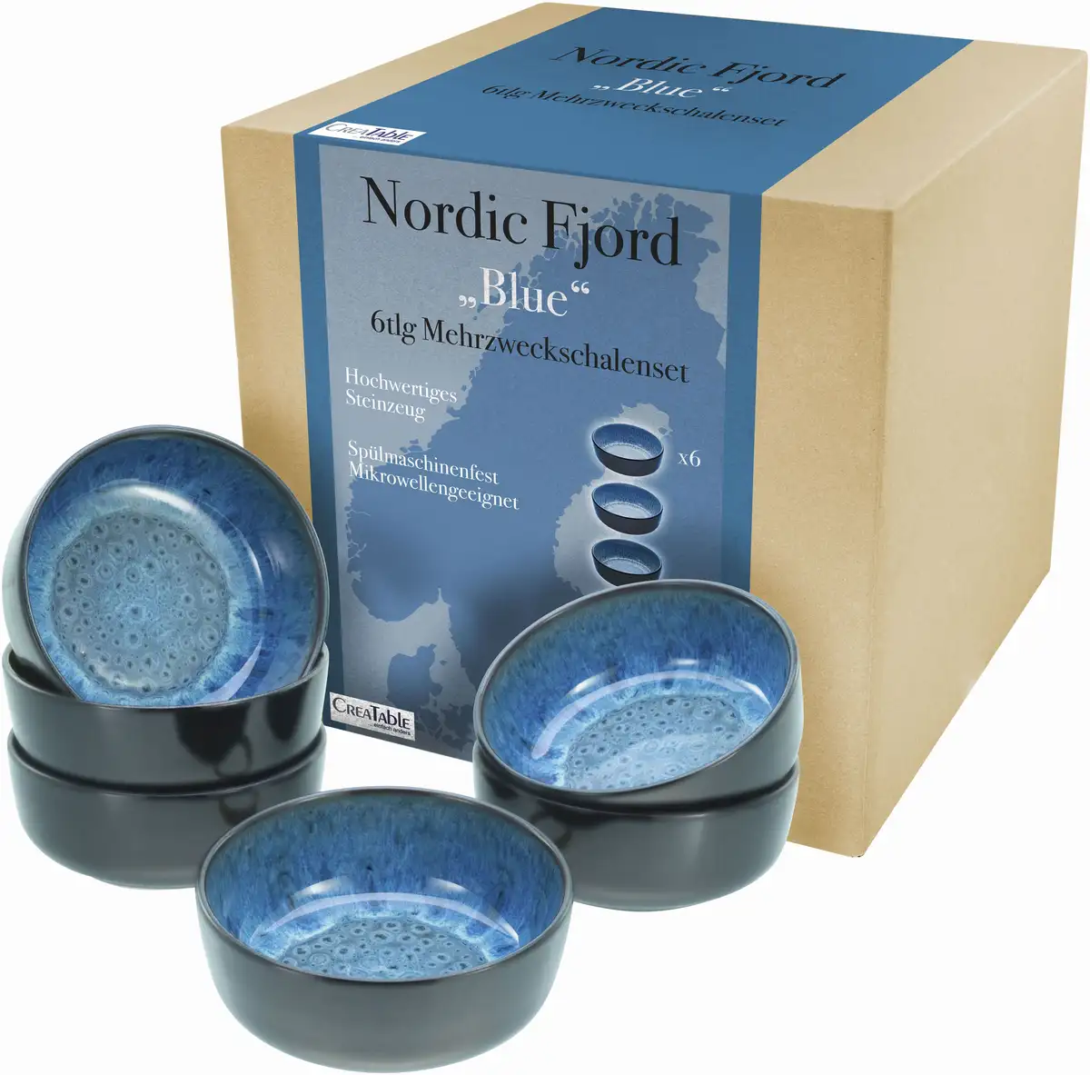 Миска для круп CreaTable "Nordic Fjord", 6 предметов, керамогранит, салатница, закусочная, Ø 15,5 см, 960 мл, синий
Миска для круп CreaTable "Nordic Fjord", 6 предметов, керамогранит, салатница, закусочная, Ø 15,5 см, 960 мл, синий
