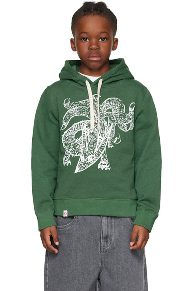 SSENSE Эксклюзивная детская зеленая толстовка с капюшоном Lost Boys Charles Jeffrey LOVERBOY 
SSENSE Эксклюзивная детская зеленая толстовка с капюшоном Lost Boys Charles Jeffrey LOVERBOY