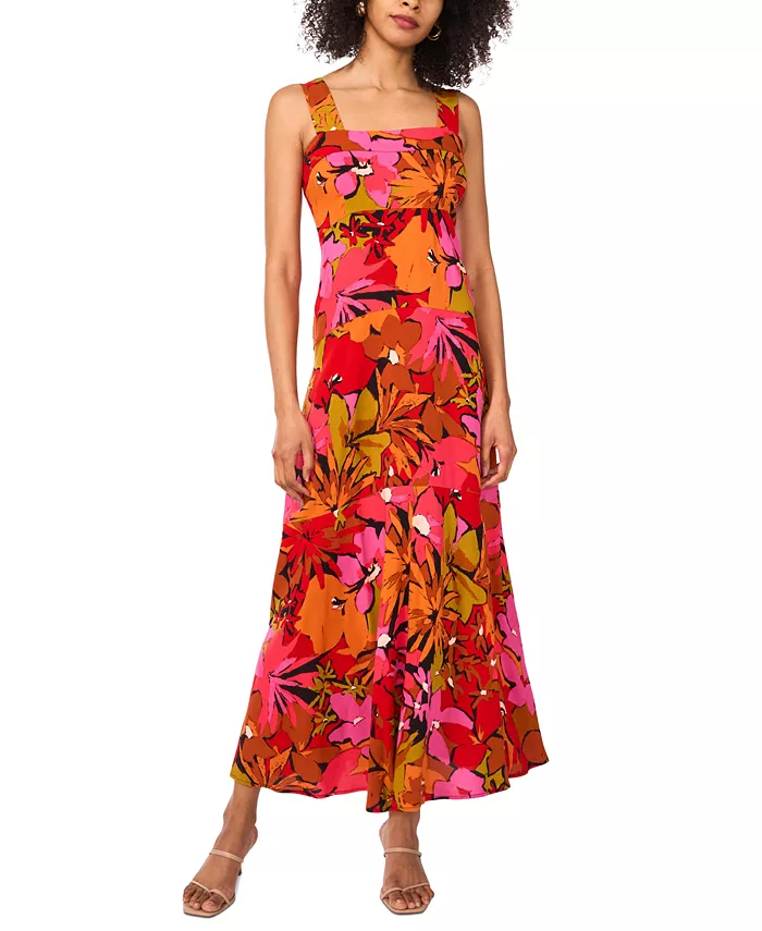 Женское бесшовное макси-платье без рукавов с квадратным вырезом и сборкой на спине в цветочном принте Vince Camuto, красный
Женское бесшовное макси-платье без рукавов с квадратным вырезом и сборкой на спине в цветочном принте Vince Camuto, красный