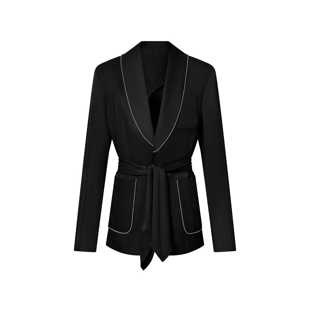 Шикарная шелковая пижамная куртка Louis Vuitton, черный
Шикарная шелковая пижамная куртка Louis Vuitton, черный