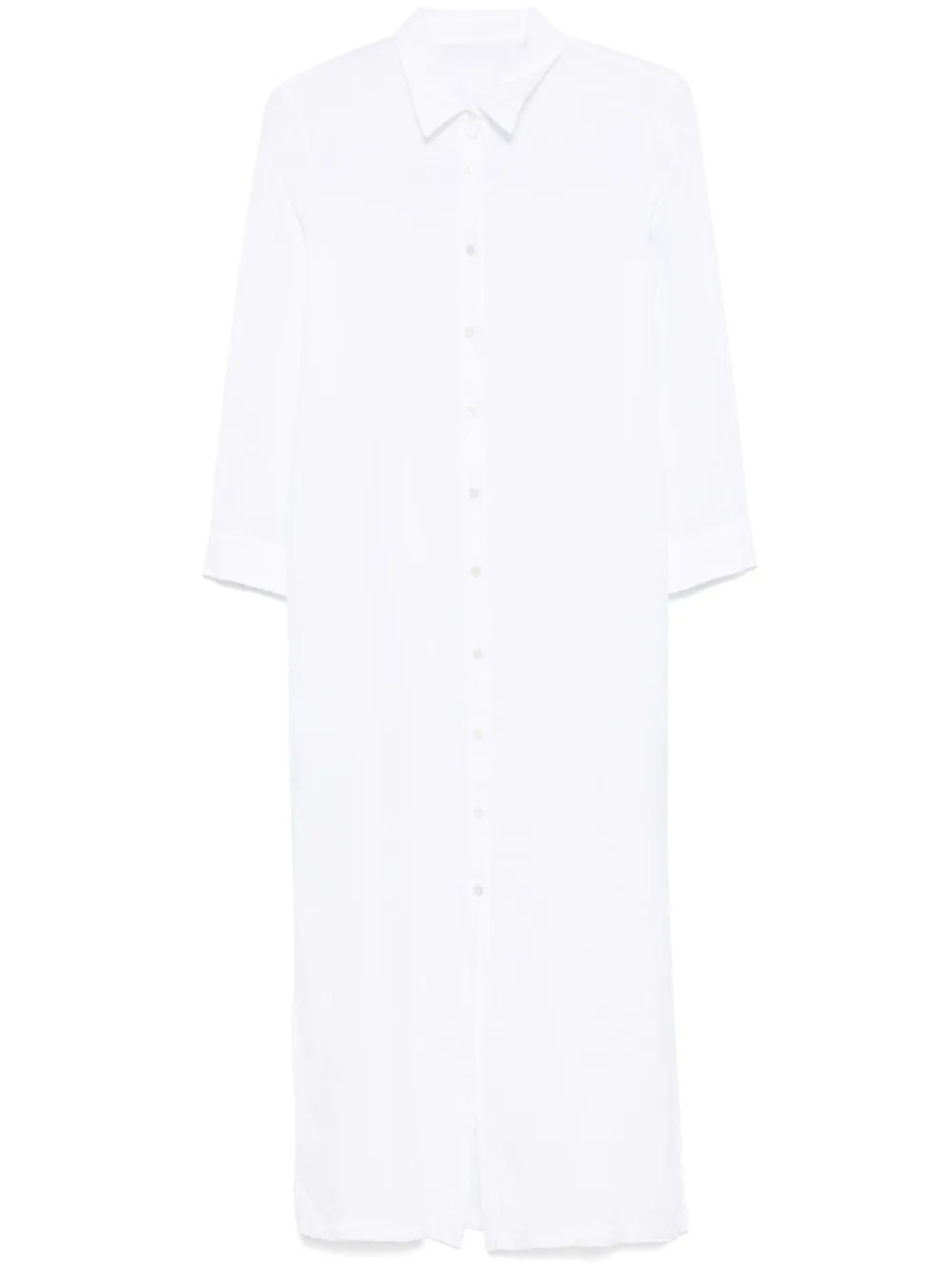 Платье-рубашка из 120% льна Lino 120% Lino, белый 
Платье-рубашка из 120% льна Lino 120% Lino, белый