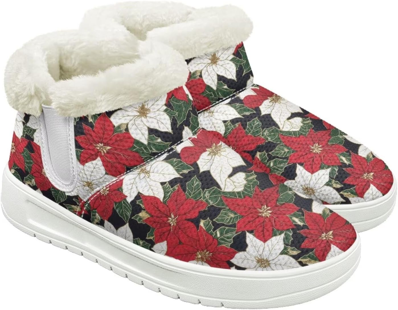 Женские пушистые зимние ботинки для снега для женщин и мужчин, удобные ботильоны на липучке, теплые мягкие ботинки с тянущейся манжетой Cugasmaru, Christmas Flower
Женские пушистые зимние ботинки для снега для женщин и мужчин, удобные ботильоны на липучке, теплые мягкие ботинки с тянущейся манжетой Cugasmaru, Christmas Flower