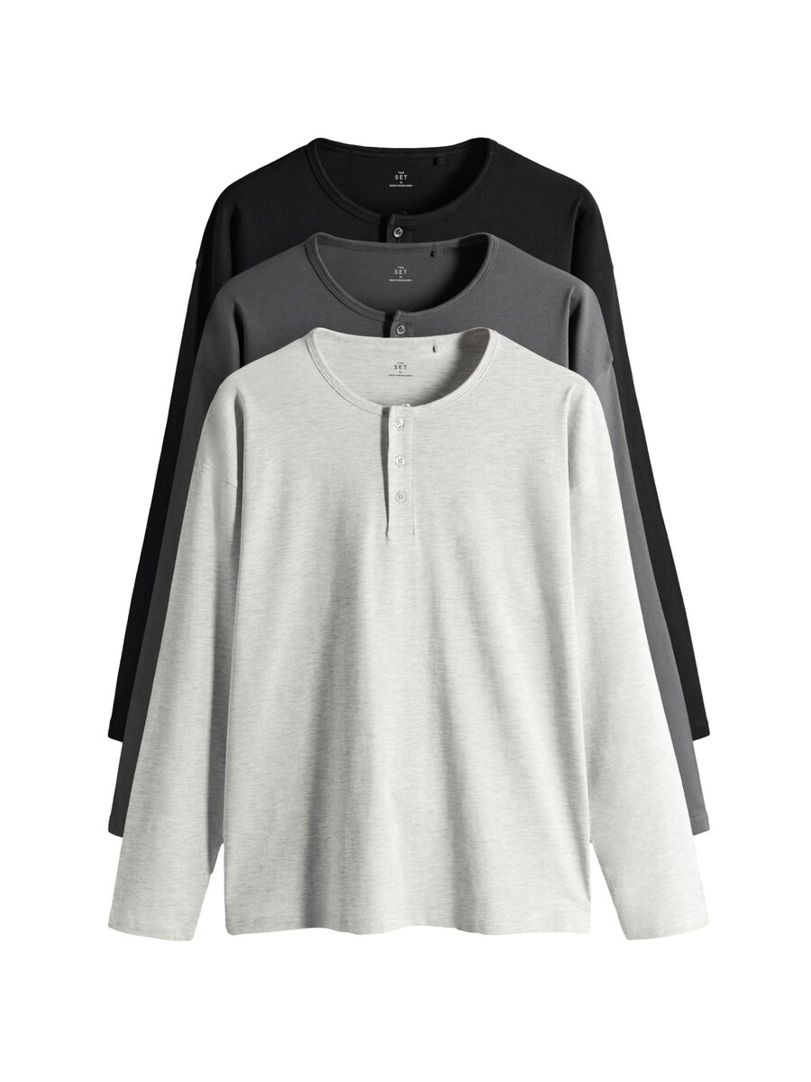 Рубашка The Set, светло-серый/темно-серый/черный
Рубашка The Set, светло-серый/темно-серый/черный