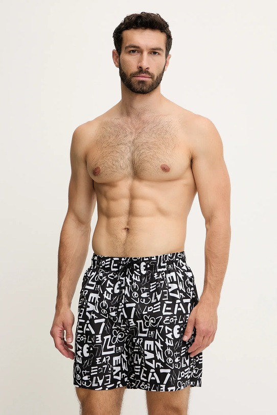 Пляжные шорты Ea7 Emporio Armani, черный 
Пляжные шорты Ea7 Emporio Armani, черный