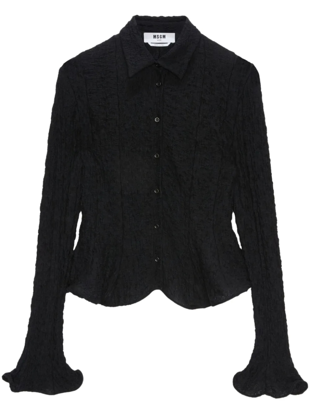 Рубашка с жатым эффектом MSGM, черный
Рубашка с жатым эффектом MSGM, черный