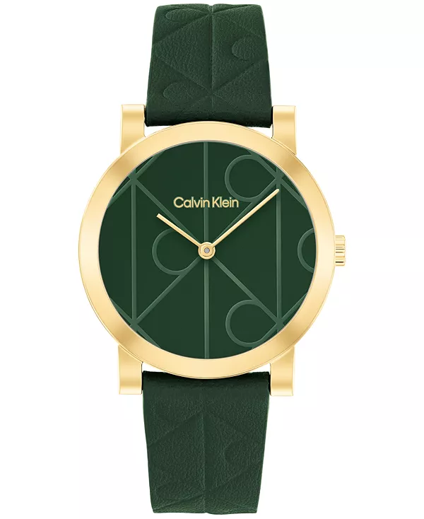 Женские часы с монограммой CK, зеленый кожаный ремешок, 32 мм Calvin Klein, green
Женские часы с монограммой CK, зеленый кожаный ремешок, 32 мм Calvin Klein, green