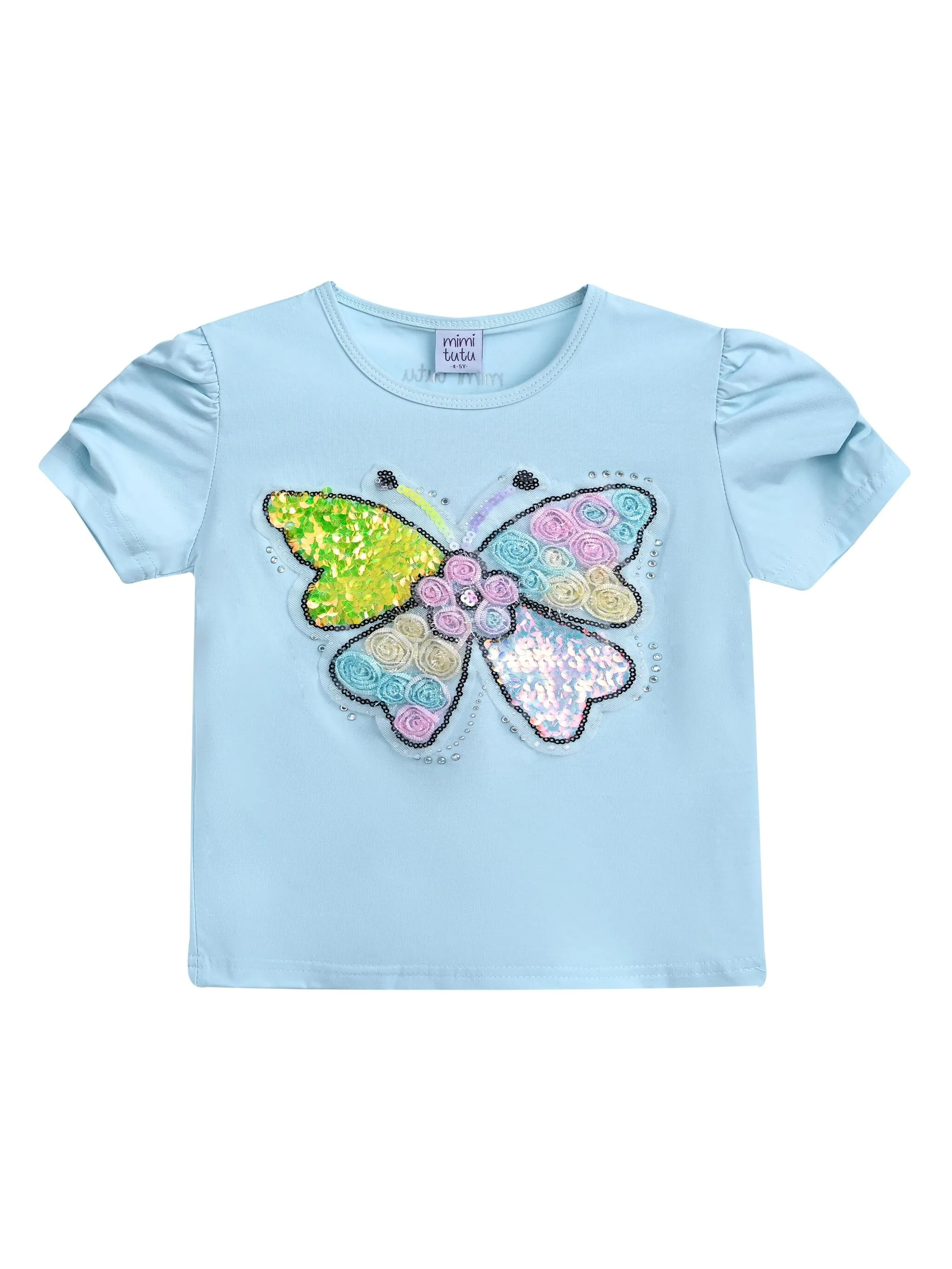 Футболка с аппликацией Mimi Tutu, синий
Футболка с аппликацией Mimi Tutu, синий