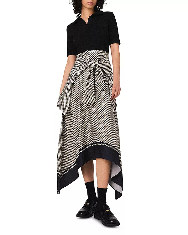 Платье с двухцветным принтом Maje, синий
Платье с двухцветным принтом Maje, синий