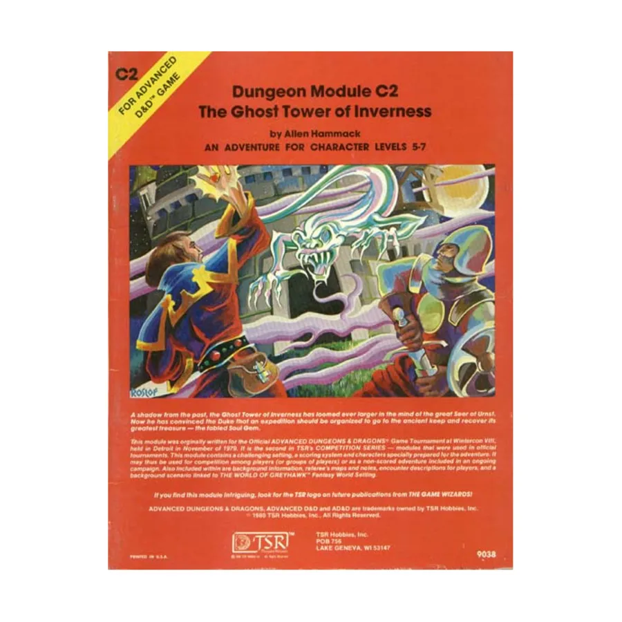 Модуль Ghost Tower of Inverness (5th Printing), Advanced Dungeons & Dragons (1st Edition) - Modules & Adventures - C Series
Модуль Ghost Tower of Inverness (5th Printing), Advanced Dungeons & Dragons (1st Edition) - Modules & Adventures - C Series