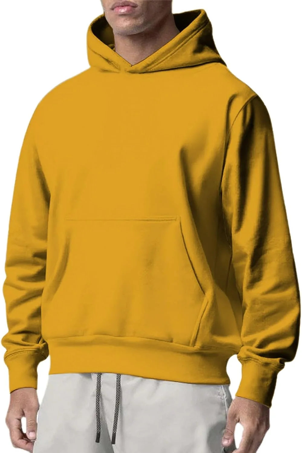 Мужской худи с карманом, классический, однотонный
Мужской худи с карманом, классический, однотонный