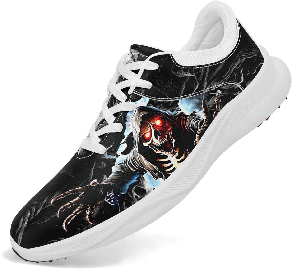 Мужские гольф-кроссовки без шипов с автоматической вентиляцией подошвы, водонепроницаемые, стойкие к скольжению готико-панк рок стиль модные гольф-кроссовки для женщин Coolcustomize, черный
Мужские гольф-кроссовки без шипов с автоматической вентиляцией подошвы, водонепроницаемые, стойкие к скольжению готико-панк рок стиль модные гольф-кроссовки для женщин Coolcustomize, черный