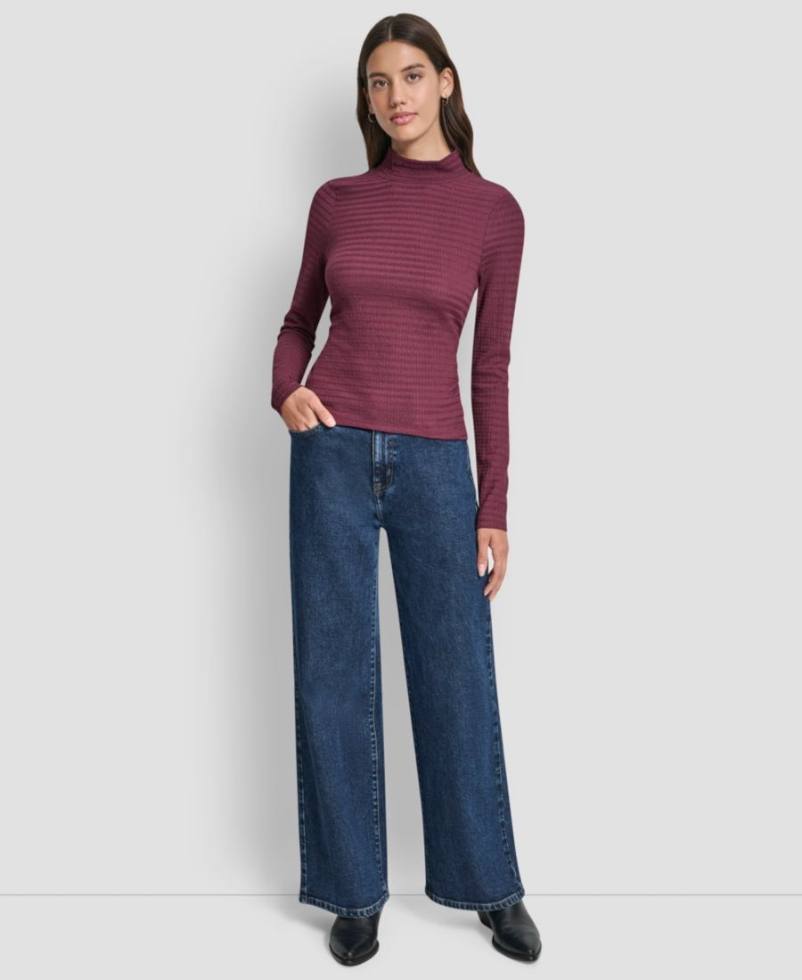 Женская футболка с высоким воротником и кружевной отделкой DKNY Jeans, Syrah
Женская футболка с высоким воротником и кружевной отделкой DKNY Jeans, Syrah
