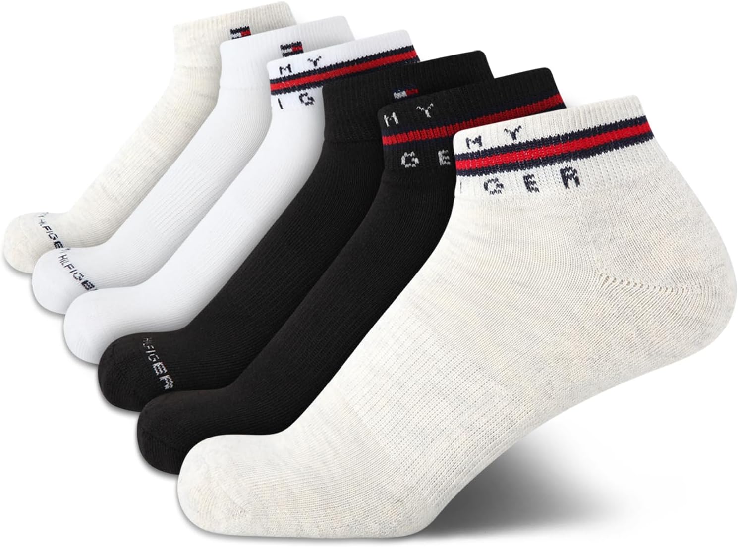 Женские носки Tommy Hilfiger Quarter - 6 пар мягких эластичных спортивных носков до щиколотки с мягкой подкладкой для женщин (размер: 4-10), Cream Heather Assorted
Женские носки Tommy Hilfiger Quarter - 6 пар мягких эластичных спортивных носков до щиколотки с мягкой подкладкой для женщин (размер: 4-10), Cream Heather Assorted