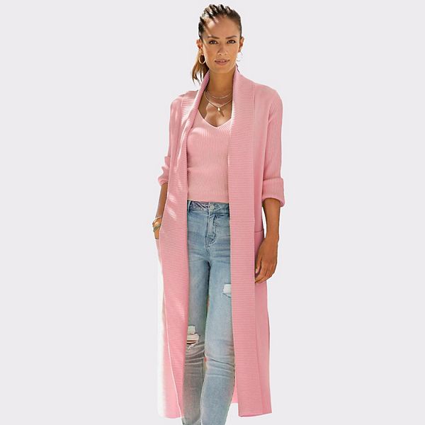 Женский длинный вязаный кардиган Lascana, Rose
Женский длинный вязаный кардиган Lascana, Rose